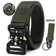 Compass Belt- Cinto Tático Militar Ajustável com Bússola + Brinde
