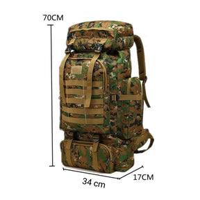 Mochila Masculina Tática Militar Americana 80L