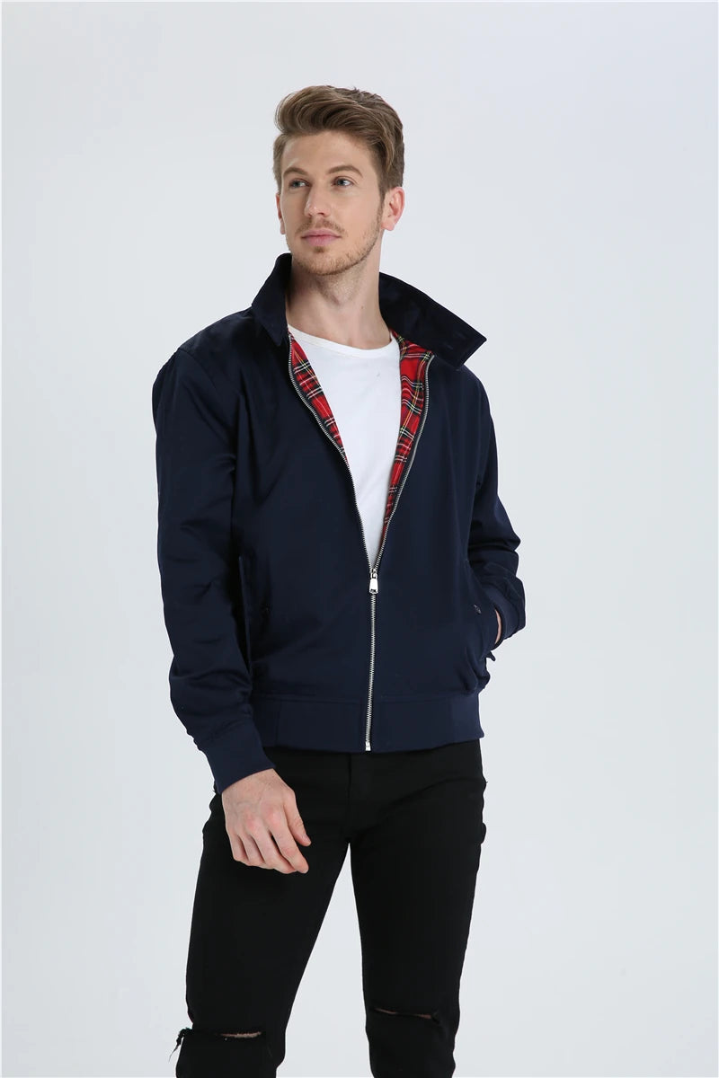 Jaqueta Masculina Casual Bomber de  Algodão Poliéster