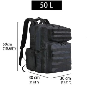 Mochila Tática Levi Impermeável - Grande Capacidade - 50L