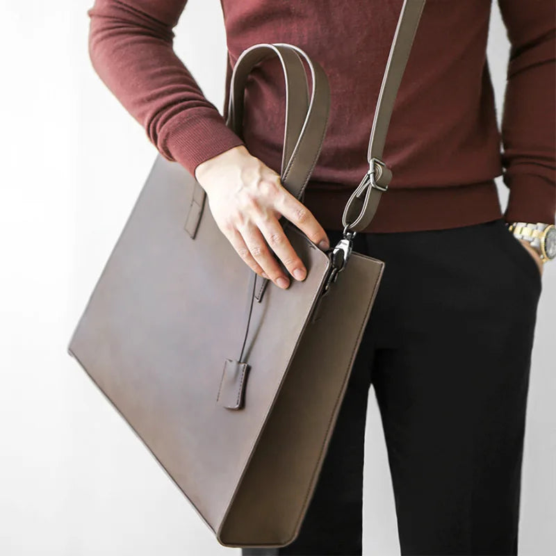 Bolsa Pasta Masculina Business Executiva Couro Genuíno