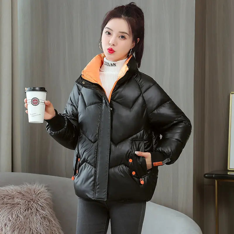 Jaqueta Feminina Puffer Acolchoados de Neve  Promoção Parka Outro Mundo