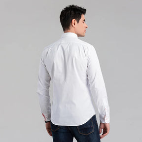 Camisa Masculina Social Zack Slim Fit de Algodão