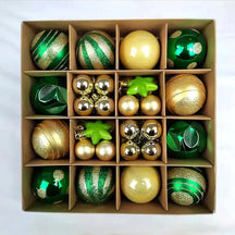Bolas de Natal Variadas - Kit com 44 Unidades