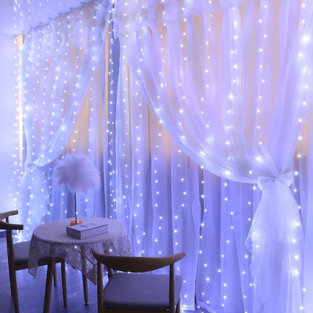 Cortina de LED | Luzes Mágicas de Natal e Casual
