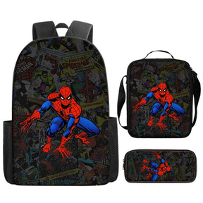 Kit Escolar Infantil Homem Aranha | Mochila, Lancheira e Estojo