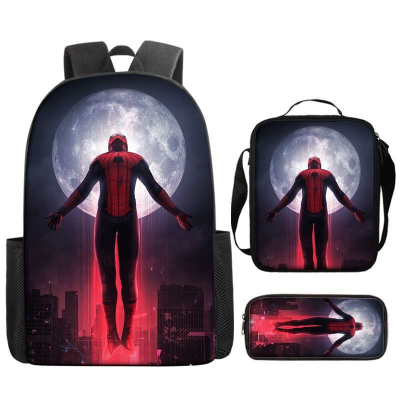 Kit Escolar Infantil Homem Aranha | Mochila, Lancheira e Estojo