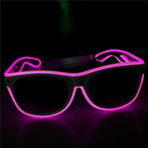 Óculos Led Neon Lente Escura Rave Balada Festa Casamento Halloween