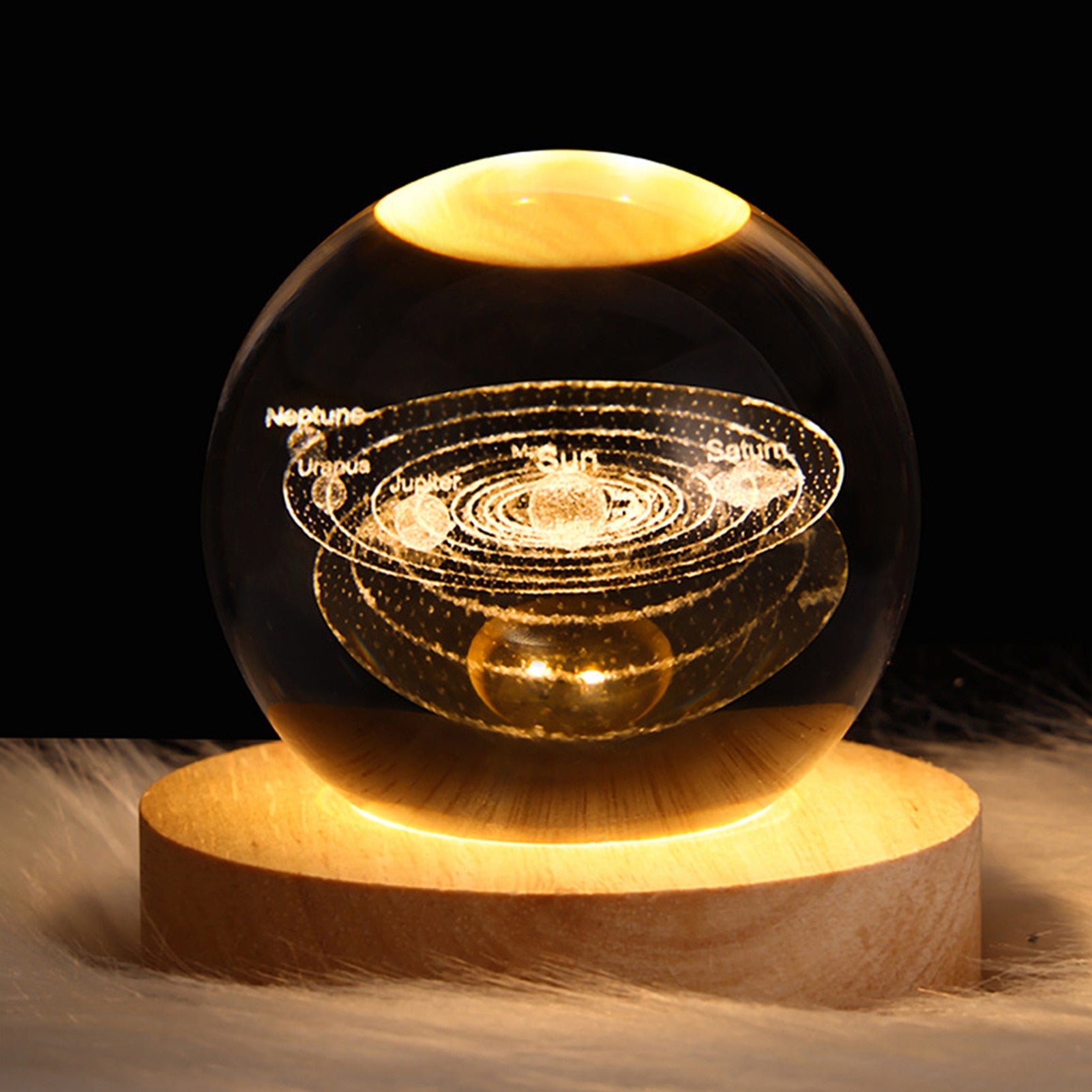Imagem mostrando o produto Globo Lâmpada de Cristal Romântica - Cria uma Atmosfera Acolhedora do Coisa de Outro Mundo 